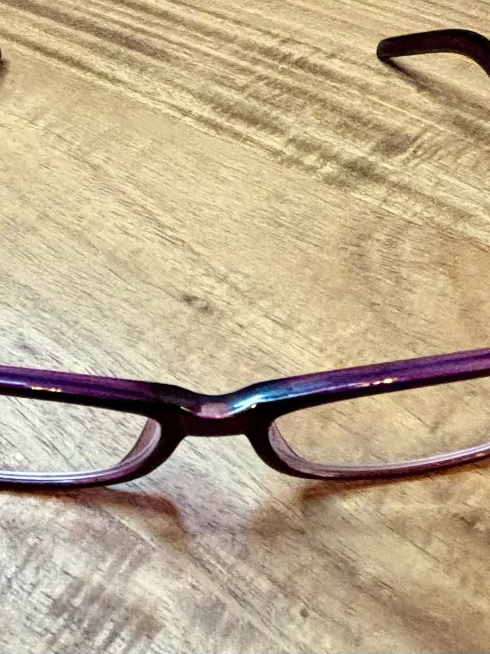 Foster Grant Purple Rectangle Women's Eyeglass Frames